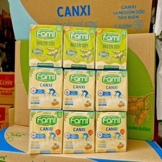 Sữa đậu nành Fami canxi Vinasoy lốc 6 hộp x 200ml