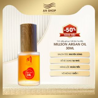 Tinh dầu dưỡng tóc phục hồi tóc hư tổn Millson Argan Oil 30ml, serum tinh chất chăm sóc tóc khô xơ uốn nhuộm duỗi