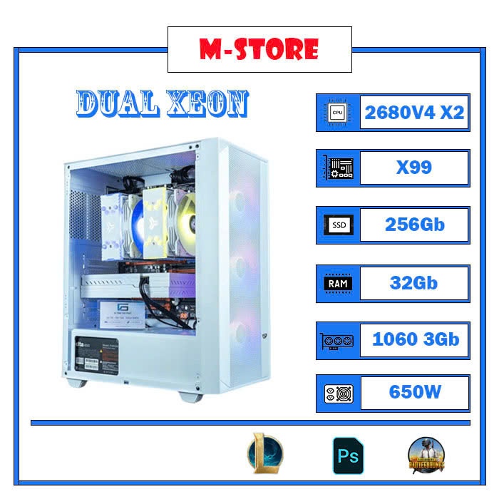 Bộ PC WORKSTATION DUAL XEON E5 2680v4 2X