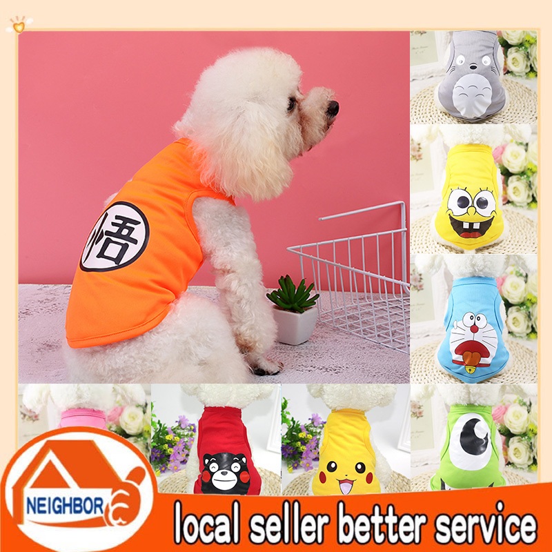 【Giao Hàng Hoả Tốc 】Áo Cho Chó Mèo Thú Cưng Mùa Hè Ba Lỗ Thoáng Mát quần áo thú cưng dành cho chó áo vest áo sơ mi mùa h
