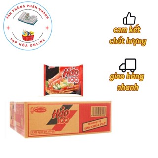 combo 10 gói, thùng 30 gói mì Hảo 100 tôm chua cay, gói 65gr