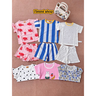 XẢ HÀNG Bộ Cotton Giấy Mềm Mát Quần Áo Cộc Tay Moimoln Xuất Hàn Quốc Cho Bé Trai Bé Gái Bộ Tay Ngắn Nhiều Mẫu 8-22kg