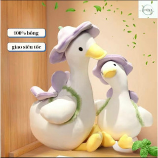 Gấu bông con vịt cute, quà tặng sang trọng, đáng yêu