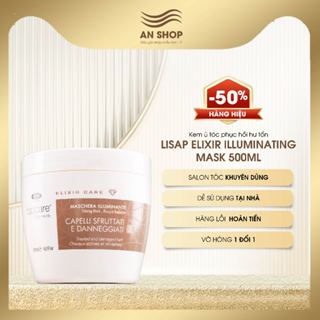 Kem ủ tóc phục hồi hư tổn, hấp tóc mềm mượt cho tóc khô xơ rối, uốn nhuộm duỗi LISAP ELIXIR ILLUMINATING MASK 500ML