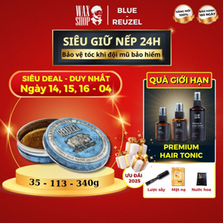 Sáp vuốt tóc nam  Reuzel Blue Strong Hold Water Soluble High Sheen