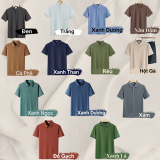 Áo Thun Nam POLO Cổ Bẻ NPV ngắn tay Vải Cotton không nhăn không xù cao cấp trẻ trung