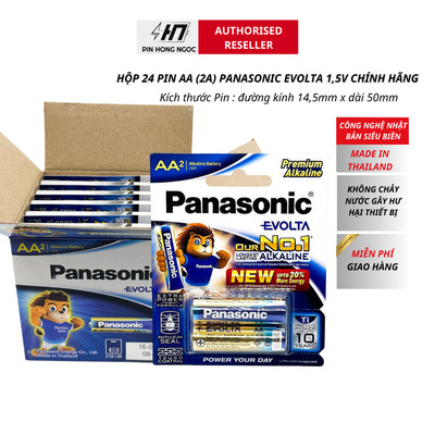 Pin Panasonic Evolta AA LR6EG/2B-V Hộp 12 Đôi ( 24 Viên )- Hàng Chính Hãng