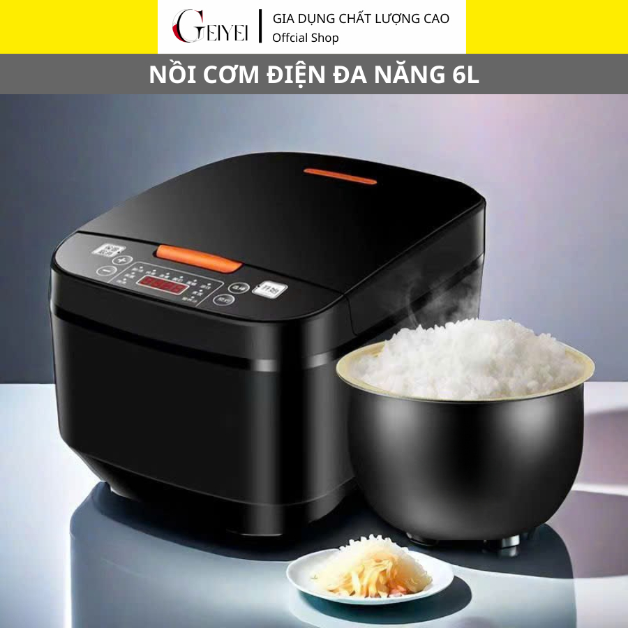 Nồi cơm điện đa năng 5L dung tích lớn 220V lòng nồi chảo chống dính chống gỉ cho 2-9 người