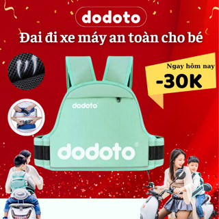 Đai xe máy an toàn cho bé dodoto có phản quang, ngồi trước sau, chắc chắn, thoáng khí