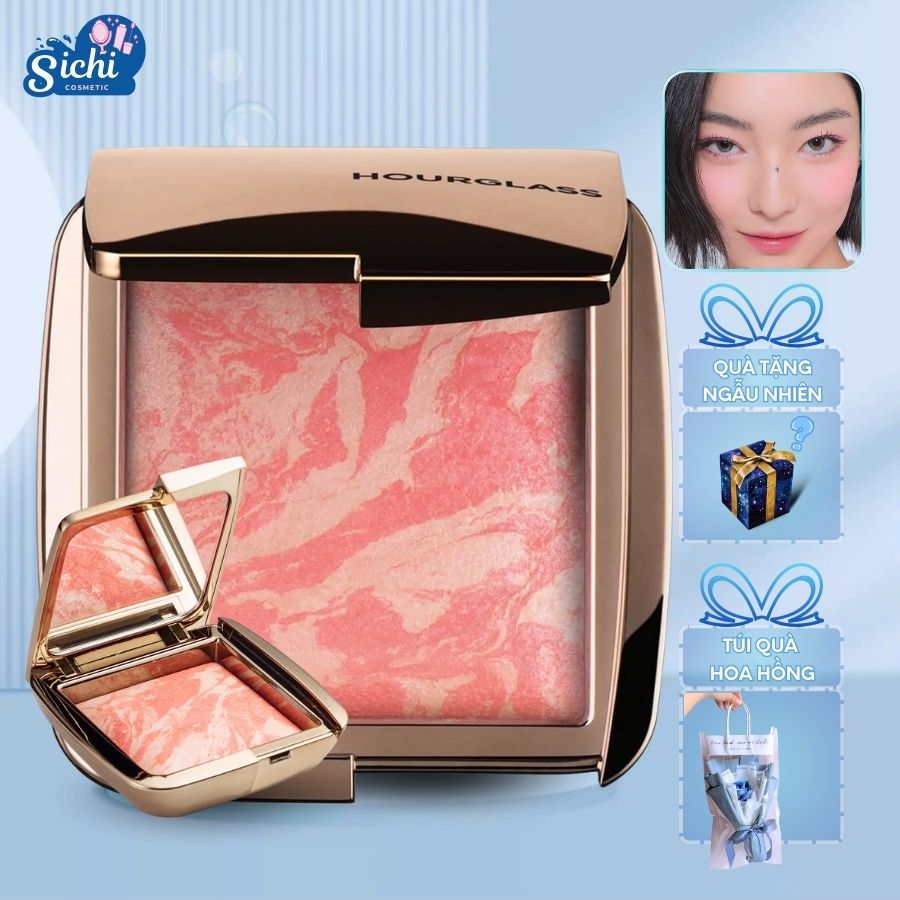 [Hàng Vỡ Xả Lỗ] Phấn Má Hồng 𝐇𝐨𝐮𝐫𝐠𝐥𝐚𝐬𝐬 4.2g kết hợp highlight, Che Phủ Tốt, Bền Màu, Tone Tự Nhiên -