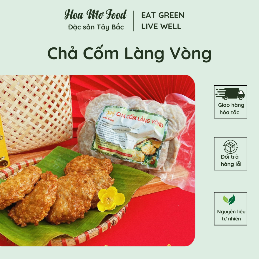 [HỎA TỐC SG] Chả Cốm Làng Vòng Cao Cấp – Chuẩn Vị Truyền Thống Hà Nội