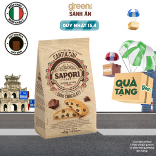  Bánh quy sô cô la giòn Sapori nhập khẩu Ý 175g tiêu chuẩn châu Âu 