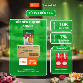 Thùng 6 Hộp Súp Nền Thịt Bò Knorr Professional 1.5kg - Chuyên dùng cho nấu ăn