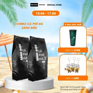 Combo 2 túi Cà phê Milano loại cà phê Đá 3 Sành Điệu 250g