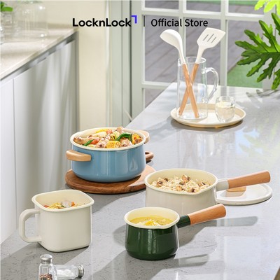 Nồi Suit Mellow LocknLock nhiều kích cỡ bằng thép tráng men