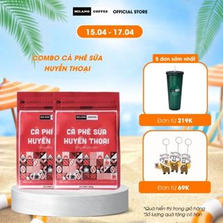 Combo 2 gói cà phê Milano Coffee 100% Arabica - Cà Phê Sữa Huyền Thoại 250gr