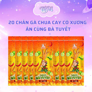 20 chân gà CHUA CAY có xương Ăn cùng bà Tuyết