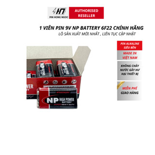 Pin 9V NP 6F22 Vỉ 1 Viên Chính Hãng Dung Lượng Cao , không chảy nước