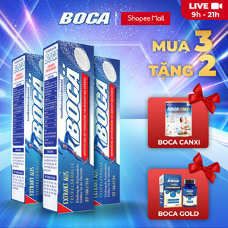 Combo 3 hộp viên sủi BOCA giảm đau xương khớp, tặng 1 hộp BOCACANXI, 1 BOCA GOLD
