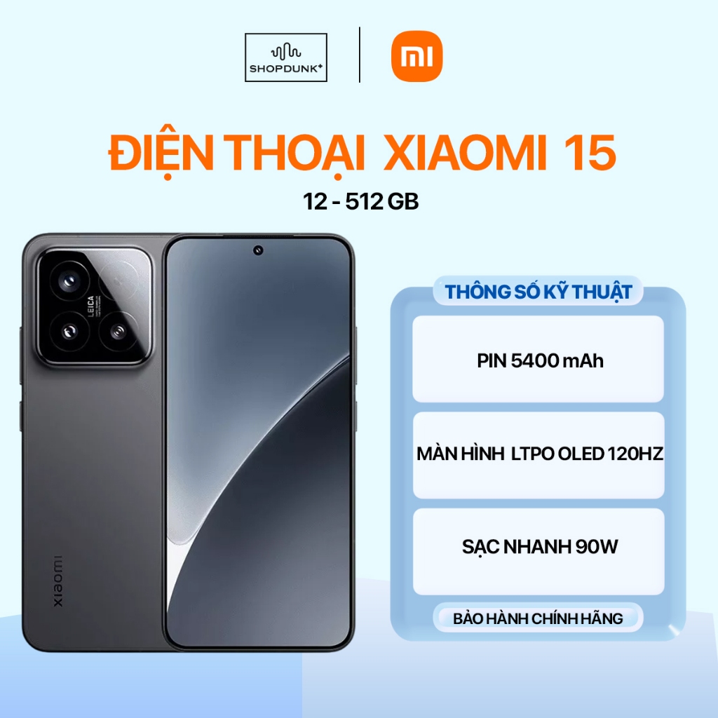 Điện Thoại Xiaomi 15 12GB 512GB Chính Hãng
