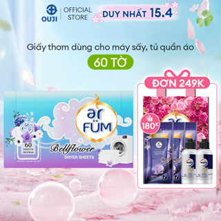 [CHỈ 15-17/4] Giấy Thơm Arfum Black Edition Làm Mềm Vải Và Chống Tĩnh Điện, Khử Mùi Tủ Giày, Tủ Quần Áo (60 Tờ/ Hộp)