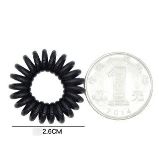 Set 5 Chiếc Dây Cột Tóc Lò Xo Đen - Trắng Co Giãn Cho Bạn Gái