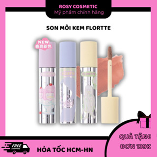 [HỎA TỐC 2H] FLORTTE Son Kem Bùn Không Lem Lôi Trôi FLORTTE Wackky Girl 's World vò bạc cô gái Rosy since 2023 Nữ