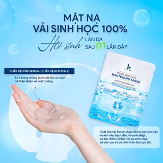   New  Combo 10 miếng mặt nạ Multi Ampoule Whitening Mask K Lady Care 25mlx10 miếng Cấp ẩm căng bóng da dưỡng sáng da 