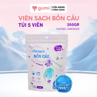 Túi Viên thả bồn cầu GUMI CLEAN Hương Lavender diệt khuẩn, tẩy sạch mảng bám, làm bóng và lưu hương