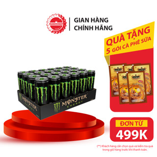 Lốc 24 Lon Nước Giải Khát Tăng Lực Monster Energy 355ml/Lon Sale 15.4 Coca-Cola