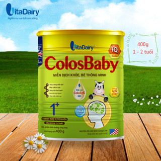 Sữa non Colosbaby IQ Gold 1+ 400g, sữa bột giúp bé phát triển trí não, miễn dịch khỏe - VitaDairy