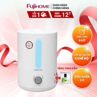 Máy tạo ẩm xông tinh dầu FUJIHOME HM06M Công nghệ phun siêu âm độ bền cao, đèn led hiển thị đa màu