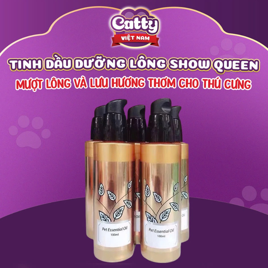 Tinh dầu dưỡng lông Show Queen mượt lông và lưu hương thơm cho thú cưng 100ml