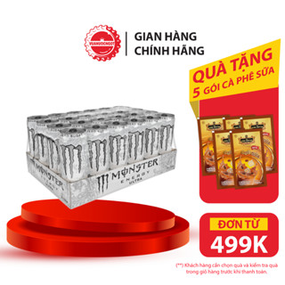 Lốc 24 Lon Nước Giải Khát Tăng Lực Monster Energy Ultra Zero 355ml/Lon Sale 15.4 Coca-Cola
