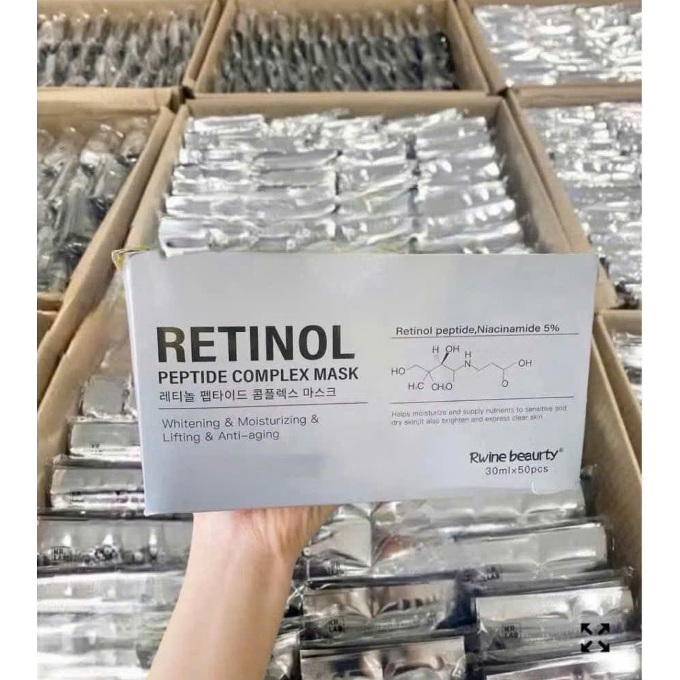 HỘP 50 MIẾNG Mặt nạ Retinol RWINE BEAUTY