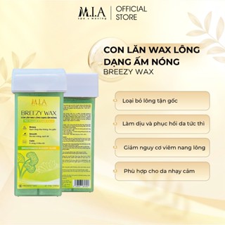 [ Tặng Giấy Wax + Dầu Lau ] Con Lăn Wax Lông Dạng Ấm Nóng BREEZY WAX, Wax Tay, Chân, Lưng, Bụng - M.I.A WAXING