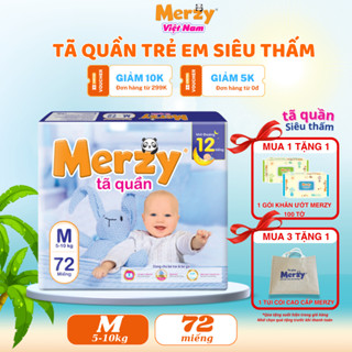 [Mua 1g tặng 1 KU 100 tờ, 3g tặng 1 túi cối cao cấp ]Tã quần trẻ em Merzy Cao Cấp Gói Siêu Đại.
