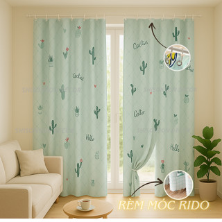 Rèm che gác trọ, rèm treo mốc rido ngăn phòng trọ bằng vải polly với nhiều kích thước