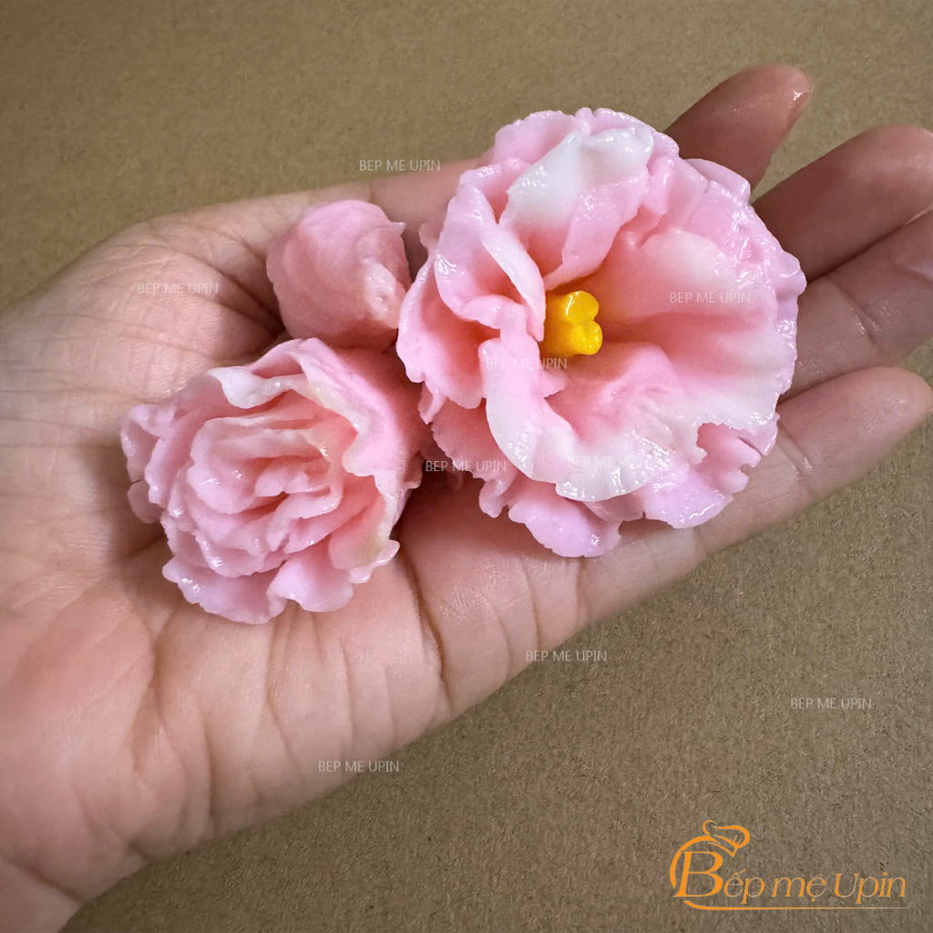 Khuôn silicon sét 3 hoa cát tường khuôn cát tường HC123