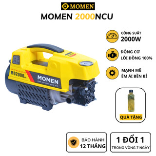  Máy rửa xe Momen2000ncu động cơ lõi Đồng 2000w,chống giật chống nước IPX5,bảo hành 12 tháng,xịt rửa xe máy,sân vườn 