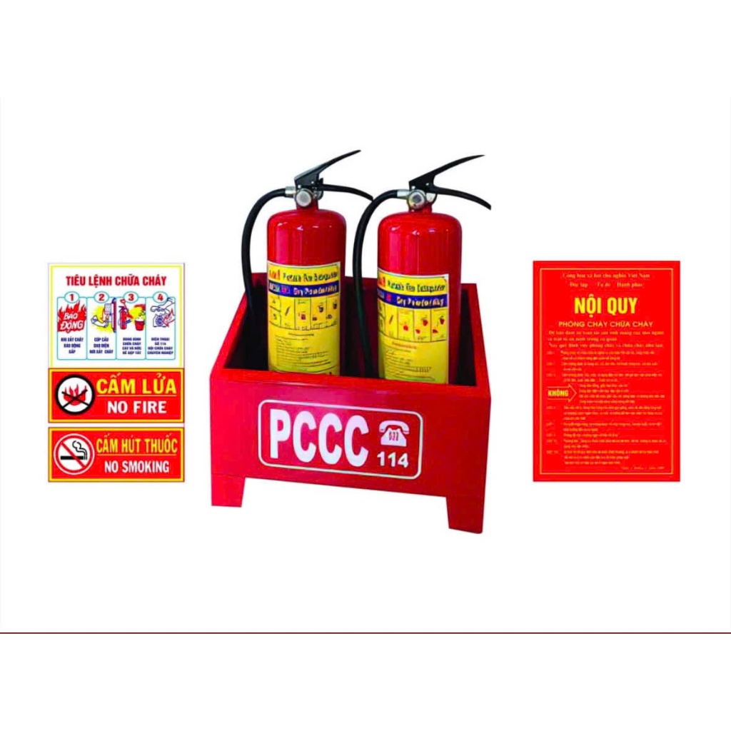 Bình chữa cháy 4Kg ABC MFZL4 ( mua combo 2 Bình tặng 1 bộ tiêu lệnh )