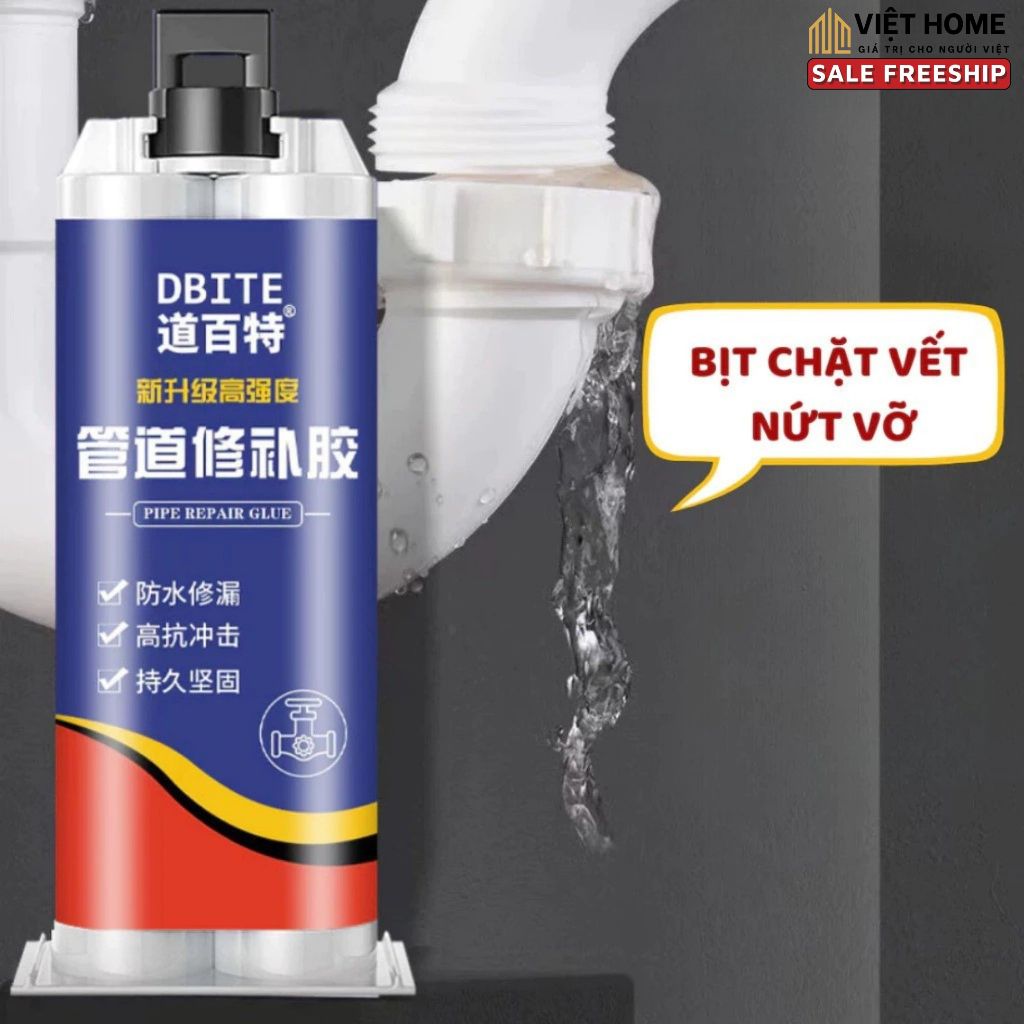 Keo dán ống nước rò rỉ keo dán bồn nước nứt vỡ keo dán ống nhựa 100ml chống thấm nước Việt Home - KD