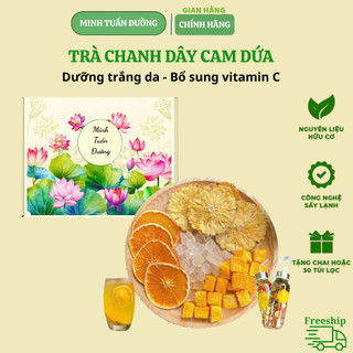 Trà Chanh Dây Cam Dứa Minh Tuấn Đường,Giàu Vitamin C, Tăng Sức Đề Kháng,Làm Trắng làn Da