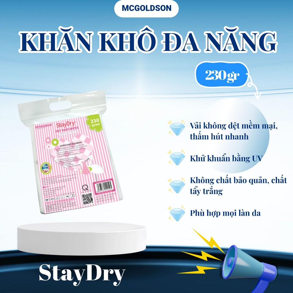 Khăn khô đa năng StayDry 230g