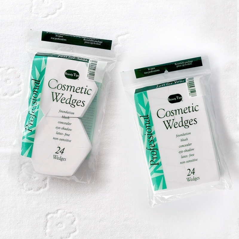 Bông Mút Tán Nền Cosmetic Wedges 24 Miếng Màu Trắng