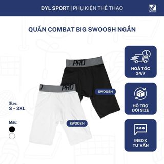Quần Big Swoosh ngắn | Quần combat thấm hút, co giãn thoáng khí
