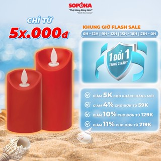 Nến điện tử SOPOKA mini trang trí giáng sinh noel công giáo nến điện dùng pin tiện lợi tặng kèm pin