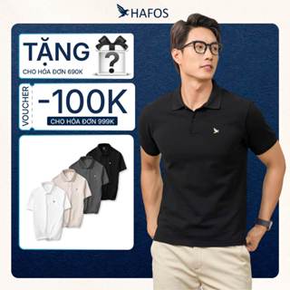 Áo Polo Nam FALCON HAFOS chất vải Smart Pique cải tiến, áo thun polo nam màu trắng thanh lịch