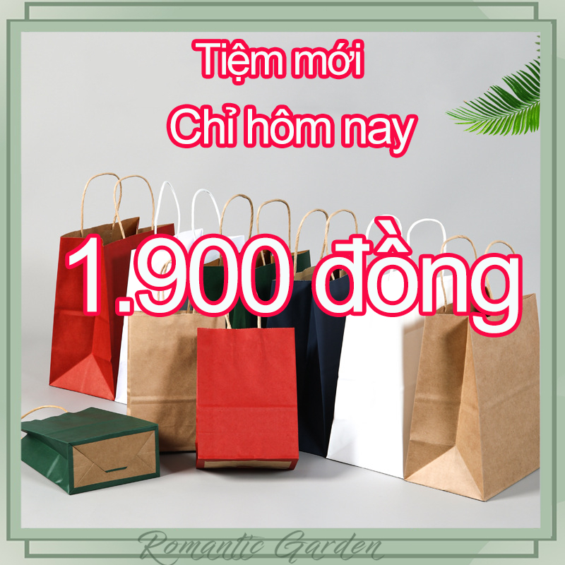 combo 10🔥【BÁN CHẠY】Túi Giấy Kraft Quai Xoắn Cao Cấp - Trang Trí Tiệc, Đám Cưới & Trưng Bày | CHỐNG R