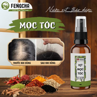 Xịt mọc tóc Fengcha giúp tăng số lượng nang tóc, dưỡng chân tóc mọc nhanh, làm đen tóc chai xịt 50ml